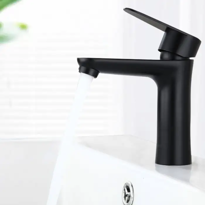 Baterie de lavoar monocomanda negru mat MP005 BM
