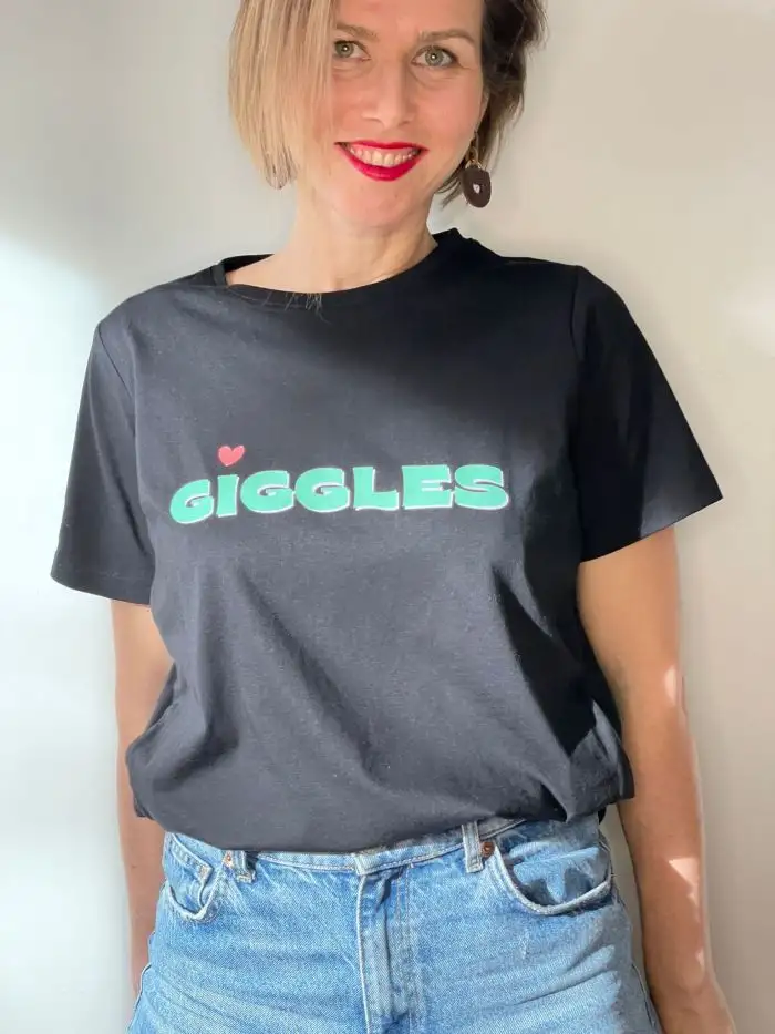 Tricou cu fermoare ascunse GIGGLES - M - VERY BEAUTIFUL