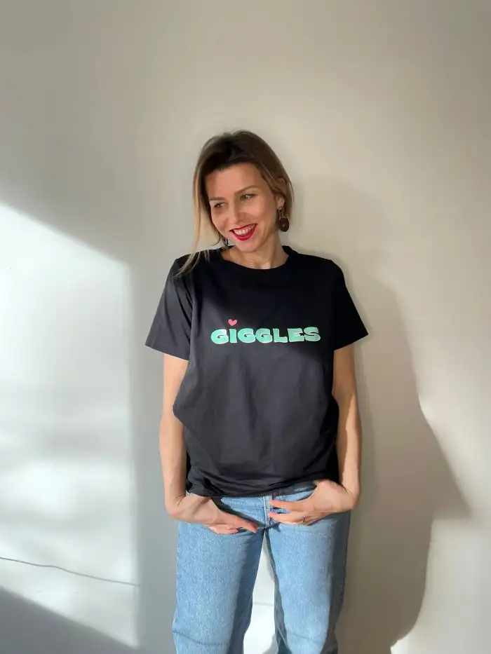 Tricou cu fermoare ascunse GIGGLES - M - VERY BEAUTIFUL