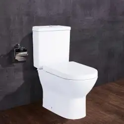 Set vas wc VULK, cu capac softclose, rezervor si mecanism incluse, 70x36x79cm