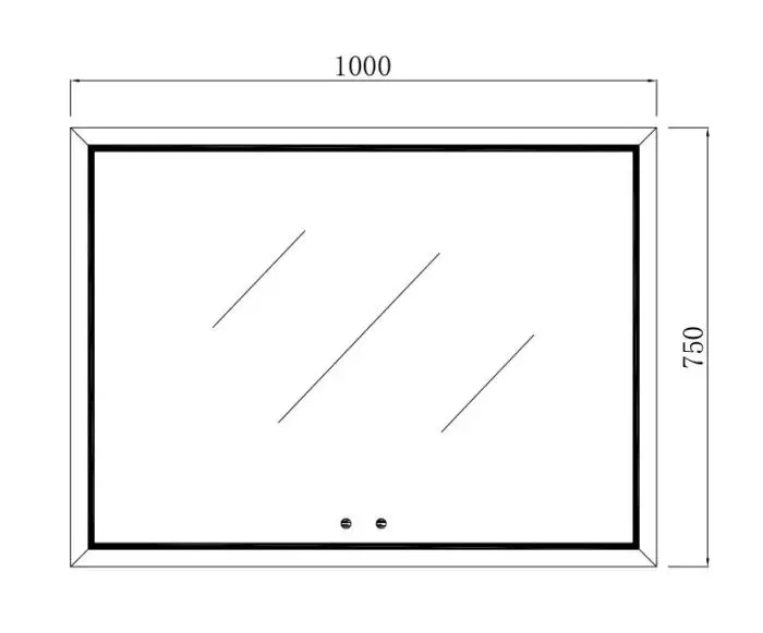 Set mobilier baie suspendat Jesy, 3 piese, 100cm, gri, mat