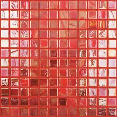 Mozaic sticla 323 Coral, lucios, rosu, 80x45 cm