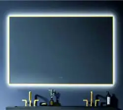 Oglinda dreptunghiulara cu LED Paradisio, 70x110 cm, cu dezaburire, buton touch, fara rama
