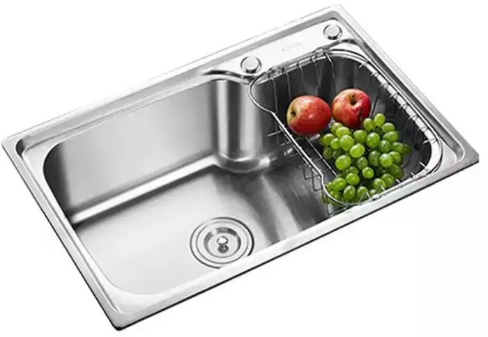 Chiuveta inox adanca, 1 cuva, 68x45 cm, SS6845, adancime 22 cm, argintiu, finisaj mat