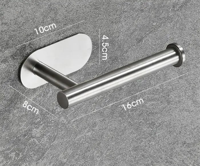 Set accesorii baie Venus din 6 piese, argintiu, autoadeziv, din inox