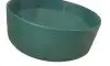 Lavoar rotund pe blat E5022GR, 41x41 cm, verde, portelan, mat