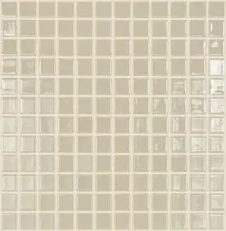 Mozaic sticla 831 Hueso, 31.5x31.5 cm, bej, plasa de fibra de sticla, finisaj lucios, forma patrata