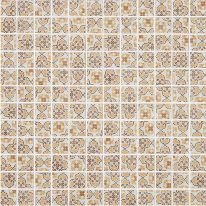 Mozaic sticla Medina Brown 4500, 31.5x31.5 cm, maro, plasa de fibra de sticla, finisaj mat, forma patrata