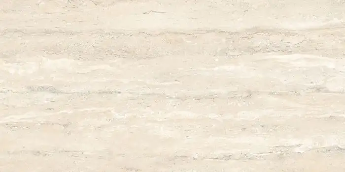 Gresie portelanata rectificata Travertine Pristo 60x120 cm, interior-exterior, imitatie travertin, finisaj lucios