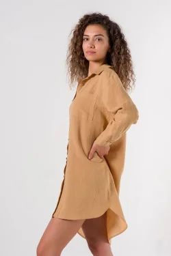 Rochie cămașă Lino Sand S