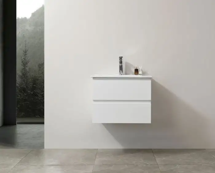 Mobilier de baie JAMILE, suspendat, alb, 60x46x45cm